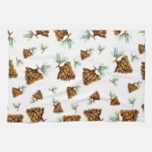 Siberian Pinecone Pattern Towel Theedoek (Horizontaal)