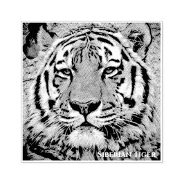 Siberian Tiger ラバースタンプ Rubberstempel