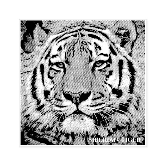 Siberian Tiger ラバースタンプ Rubberstempel (Afrduk)