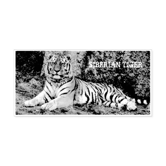 Siberian Tiger ラバースタンプ Rubberstempel (Afrduk)