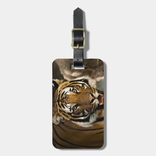 Siberian Tiger Bagagelabel (Voorkant verticaal)