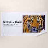 Siberian Tiger [Beach Towel] Strandlaken (Voorkant)