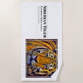 Siberian Tiger [Beach Towel] Strandlaken (Voorkant)