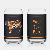 Siberian Tiger Blikvorm Glas (Voorkant)