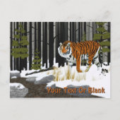 Siberian Tiger Briefkaart (Voorkant)