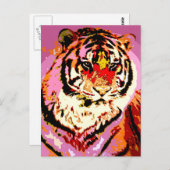 Siberian Tiger Briefkaart (Voorkant / Achterkant)