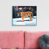 Siberian Tiger Canvas Afdruk (Insitu (Woonkamer))