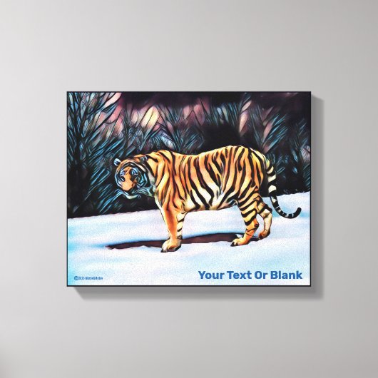 Siberian Tiger Canvas Afdruk (Voorkant)