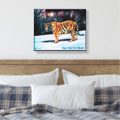 Siberian Tiger Canvas Afdruk (Insitu (Slaapkamer))