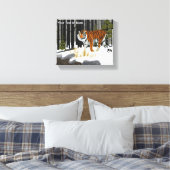 Siberian Tiger Canvas Afdruk (Insitu (Slaapkamer))