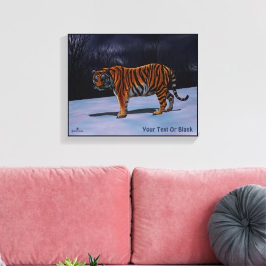 Siberian Tiger Canvas Afdruk (Insitu (Woonkamer))