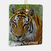 Siberian Tiger Closeup Foto van Face Keramisch Ornament (Rechts)