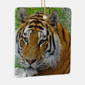 Siberian Tiger Closeup Foto van Face Keramisch Ornament (Rechts)
