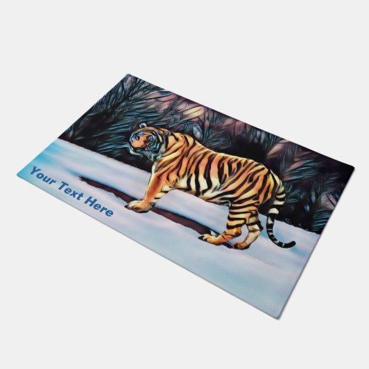 Siberian Tiger Deurmat (Schuin)