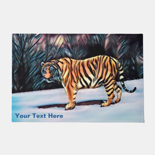 Siberian Tiger Deurmat (Voorkant)