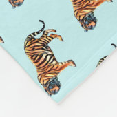 Siberian Tiger Fleece Deken (Hoek)