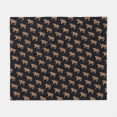 Siberian Tiger Fleece Deken (Voorkant (Horizontaal))