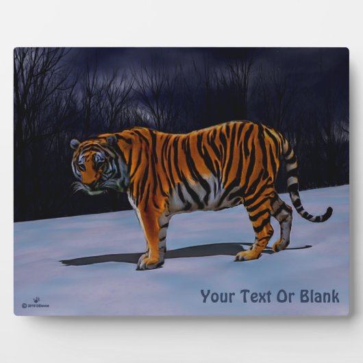 Siberian Tiger Fotoplaat (Voorkant)