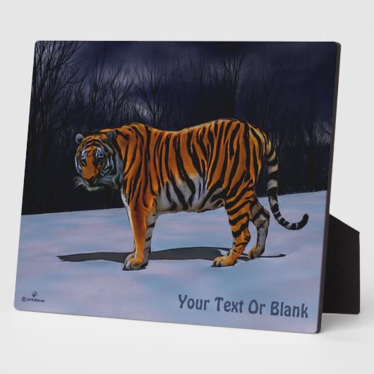 Siberian Tiger Fotoplaat (Zijkant)