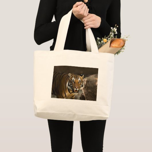 Siberian Tiger Grote Tote Bag (Voorkant (product))