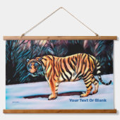 Siberian Tiger Hangend Wandkleed (Voorkant)