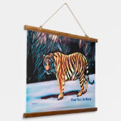 Siberian Tiger Hangend Wandkleed (Gebogen)