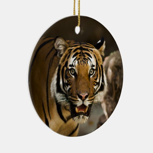 Siberian Tiger Keramisch Ornament (Rechts)