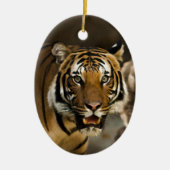 Siberian Tiger Keramisch Ornament (Voorkant)