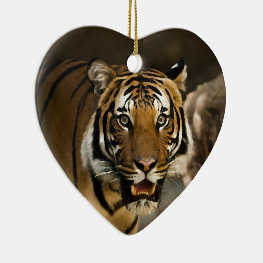 Siberian Tiger Keramisch Ornament (Rechts)
