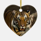 Siberian Tiger Keramisch Ornament (Voorkant)