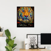 Siberian Tiger [Kunstposter] Poster (Thuiskantoor)