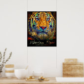 Siberian Tiger [Kunstposter] Poster (Keuken)