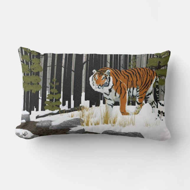 Siberian Tiger Kussen (Voorkant)