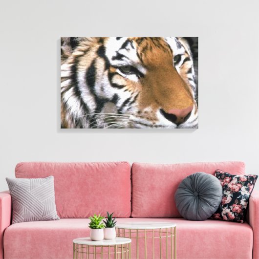Siberian Tiger Lovers Art Canvas Afdruk (Insitu (Woonkamer))