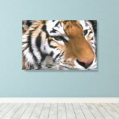 Siberian Tiger Lovers Art Canvas Afdruk (Insitu (Houten vloer))