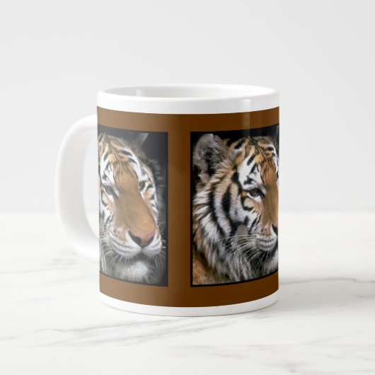 Siberian Tiger Lovers Art Grote Koffiekop (Links)