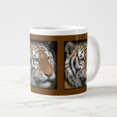 Siberian Tiger Lovers Art Grote Koffiekop (Voorkant rechts)