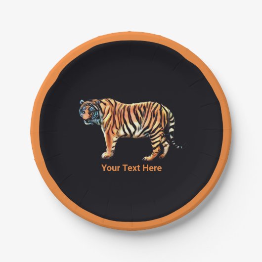 Siberian Tiger Papieren Bordje (Voorkant)