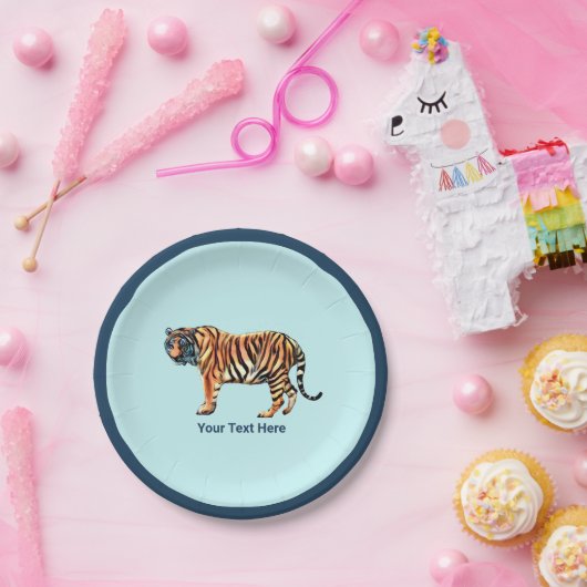 Siberian Tiger Papieren Bordje (Feest)