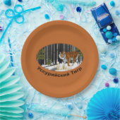 Siberian Tiger Papieren Bordje (Feest)