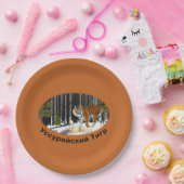 Siberian Tiger Papieren Bordje (Feest)