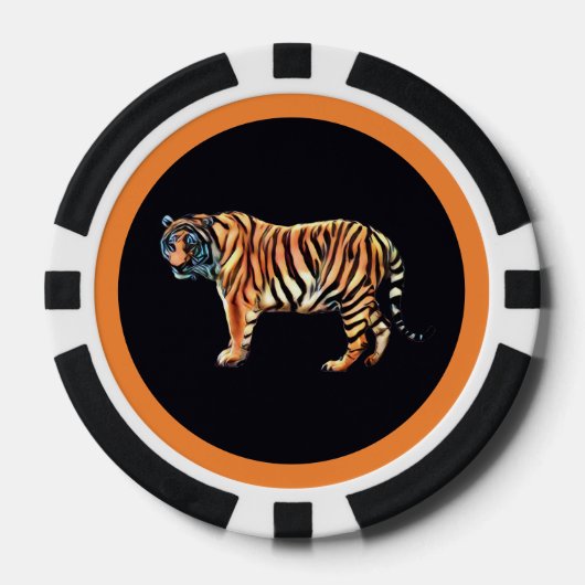 Siberian Tiger Poker Chips (Voorkant)