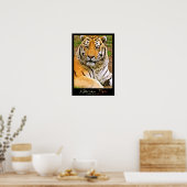 Siberian Tiger Poster (Keuken)