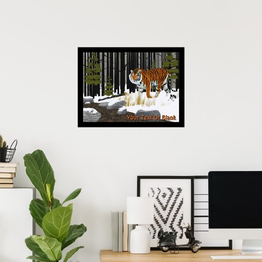 Siberian Tiger Poster (Thuiskantoor)