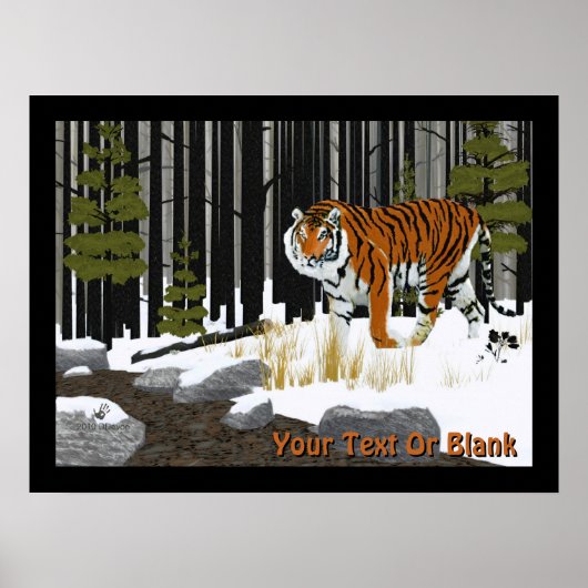 Siberian Tiger Poster (Voorkant)