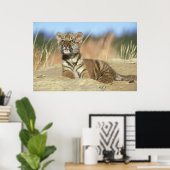Siberian Tiger Poster (Thuiskantoor)