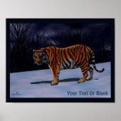 Siberian Tiger Poster (Voorkant)