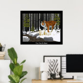Siberian Tiger Poster (Thuiskantoor)