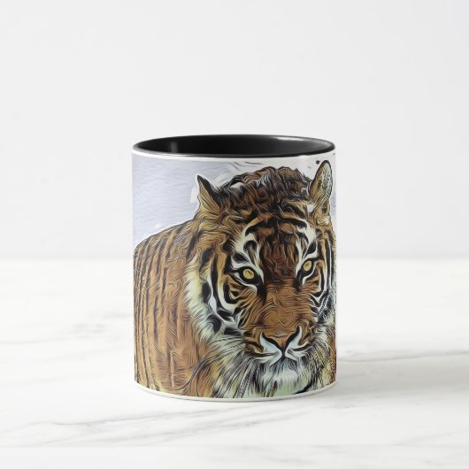 Siberian Tiger Predator Carnivore Dangerous Snow Mok (Midden)