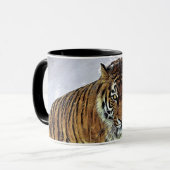 Siberian Tiger Predator Carnivore Dangerous Snow Mok (Voorkant links)